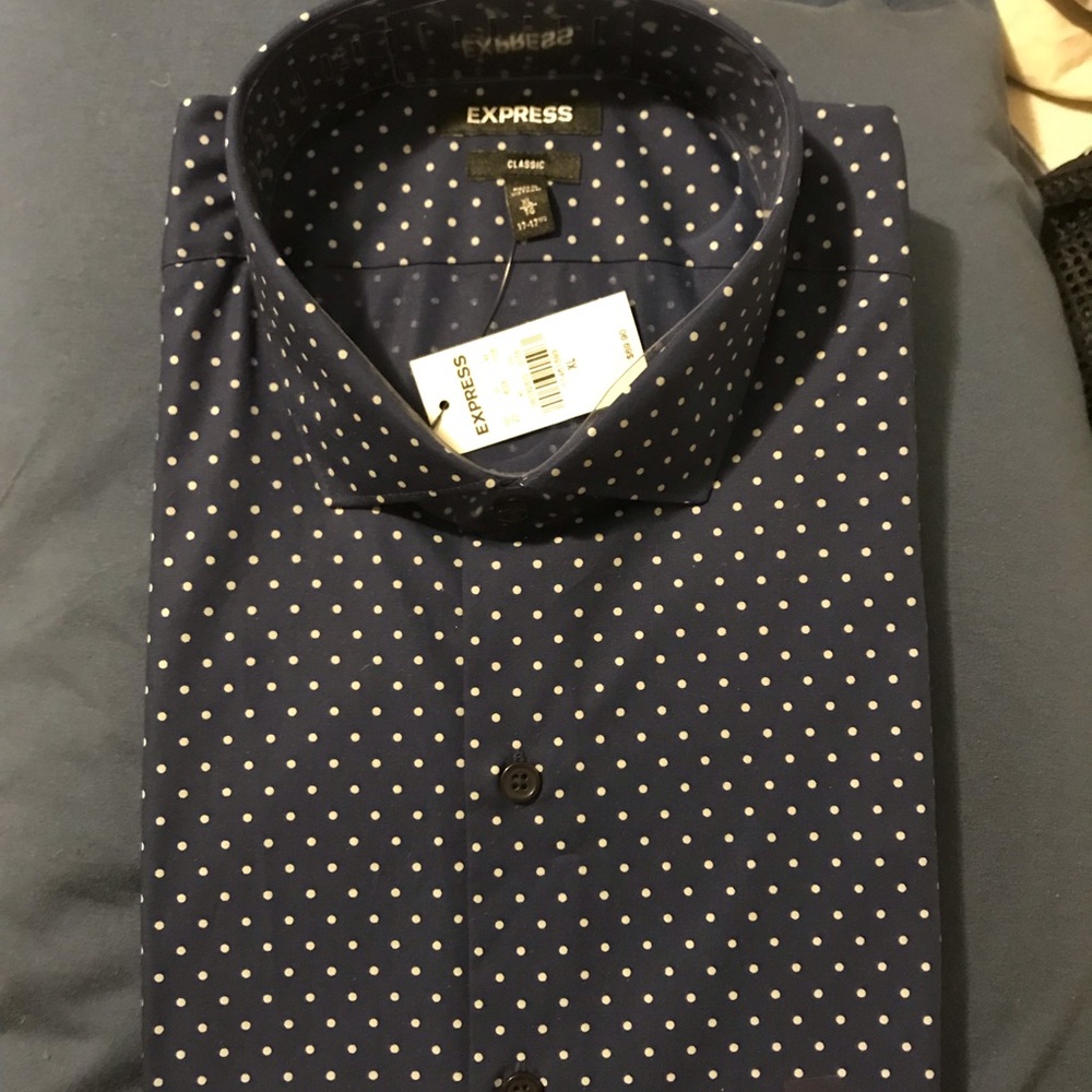 NWT Express button down dress shirt XL